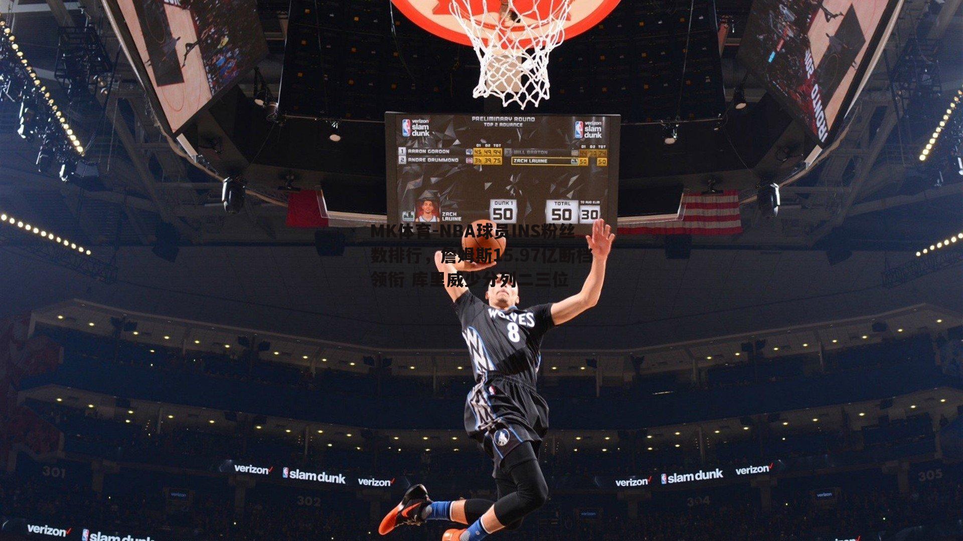 NBA球员INS粉丝数排行，詹姆斯15.97亿断档领衔 库里威少分列二三位